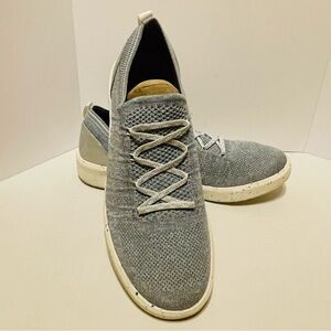 Bzees March On Womens 10M Blue & Silver Shoes Sneakers Slip On Walking Casual